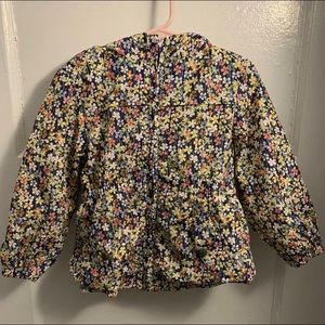 Zara BabyGirl Floral Parka Size 3-4 Years!